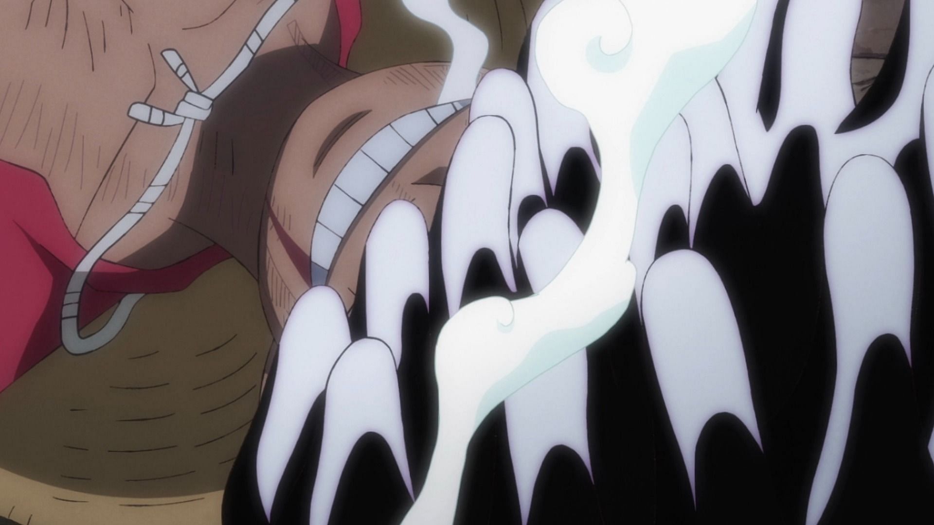 Luffy's Gear 5 transformation (Image via Toei Animation)